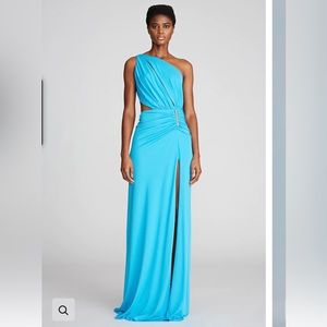 Halston blue dress Size 6